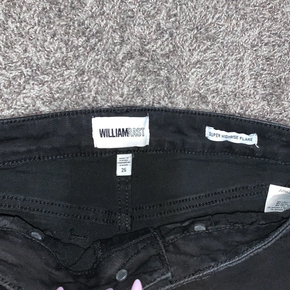 William Rast Black Super Highrise Flare Jeans - Picture 3 of 5